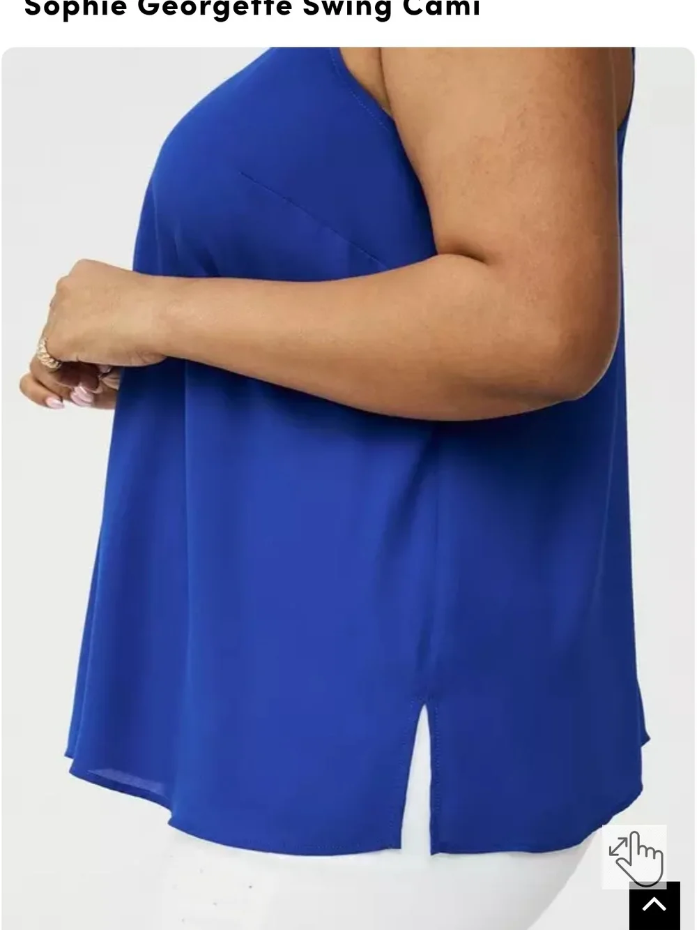 Torrid Sophie Georgette Swing Cami - Royal Blue